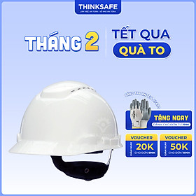 Mua Nón bảo hộ 3M H701V  mũ bảo hộ bảo vệ đầu  chống va đập  có núm vặn  lỗ thoáng khí - Thinksafe