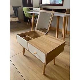 Mua Bàn trang điểm mini kèm gương gấp gọn để đầu giường  phong cách hiện đại l Bàn trang điểm ngồi bệt