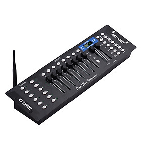 Wireless DMX512 Light Controller Console Panel 2.4G ISM 192CH Programming Function Sound Activated with LED Screen