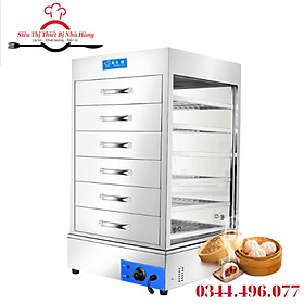 Mua Tủ hấp nóng và trưng bày bánh bao dùng điện loại 7 tầng inox chắc chắn  không bị hấp hơi   đọng nước