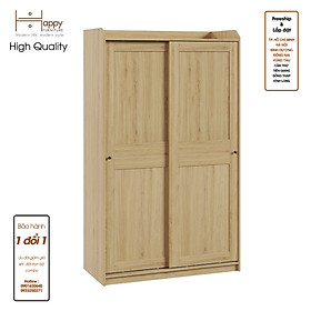 [Happy Home Furniture] RUNI, Tủ quần áo - 2 cánh cửa lùa,  118cm x 55cm x 199cm ( DxRxC), TCL_002