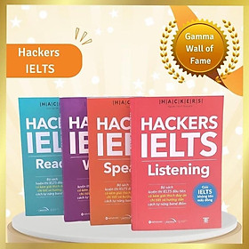 Combo Hackers IELTS (Tùy chọn/Combo 4 Cuốn: Listening + Reading + Speaking + Writing) - Bản Quyền - Listening