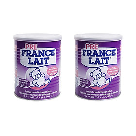Bộ 2 Lon Sữa cho trẻ sinh non, nhẹ cân Pre France Lait 400g