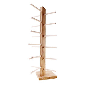 Wooden Sunglass Eye Glasses Display Rack Counter Stand Organizer 3/4/5/6 Layers - 6-Layer
