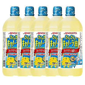 Combo 5 chai Dầu Ăn hạt Cải Ajinomoto