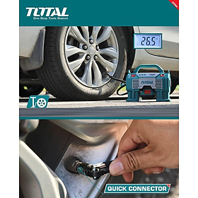 Mua MÁY NÉN KHÍ TỰ ĐỘNG DÙNG PIN (20V/2.0AH) (KHÔNG KÈM THEO PIN VÀ SẠC) TOTAL TACLI2002 CHÍNH HÃNG - HÀNG CHÍNH HÃNG