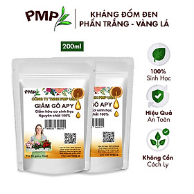 Mua Combo 2 Túi Giấm Gỗ Sinh Học APY PMP Kháng Đốm Lá  Đốm Đen  Vàng Lá  Phấn Trắng Cho Hoa Hồng  Rau Sạch  Lan  Cây Cảnh