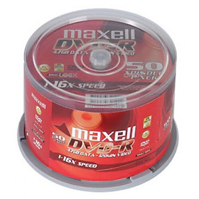 Đĩa DVD trắng Maxell (Hộp 50c) - Hàng Chính Hãng 