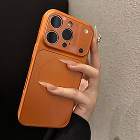 Ốp độ lên 17 Case cho iPhone 16 Pro Max , 15 pro Max , 14 Pro Max Ống kính thủy tinh Full Cover Vỏ bảo vệ Bìa cứng