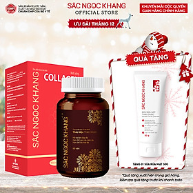 Bộ Trẻ Hóa Da Cao Cấp [Viên Uống Sắc Ngọc Khang ++ 60 Viên & Nước Uống Đẹp Da Collagen Dipeptide Sắc Ngọc Khang 15 Túi]