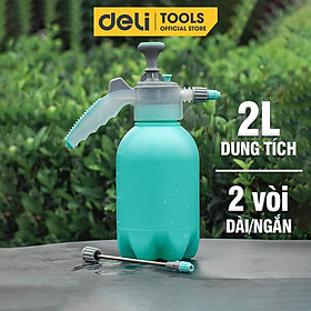 Bình Xịt Tưới Cây Deli 2 Lít, 2 Vòi Dài Ngắn Tiện Dụng