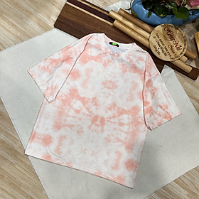 Áo Thun Tay Lỡ Lửng Loang Màu Cam Trắng Tie Dye Tay Lỡ Form Rộng Nam Nữ Unisex - MM