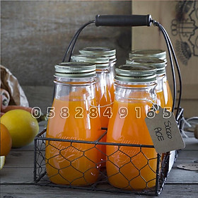 Mua ITALY-Chai đựng sữa hạt  nước ép bằng thủy tinh QUATTRO - Bormioli Rocco - 400ml