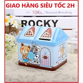 Đồ chơi thiếu nhi - Đồ chơi giáo dục phát triển kĩ năng cơ bản - Ống heo tiết kiệm mô hình nhà cho bé