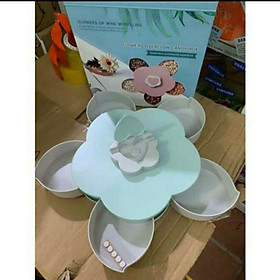Mua khay mứt xoay hình hoa 1 tầng có giá để điện thoại -Như Trang Plaza