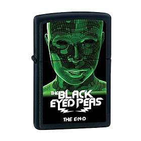 Bật Lửa Zippo 28026 Black Matte Black Eyed Peas The End