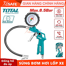 Mua Súng bơm hơi lốp xe dùng khí nén TOTAL TAT11601 có đồng hồ đo áp suất  nhiều đầu nối tiện lợi  áp suất tối đa 320PSI