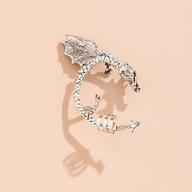 Punk Dragon Ear Cuff clip Silver Cosplay Masquerade Costume Girls