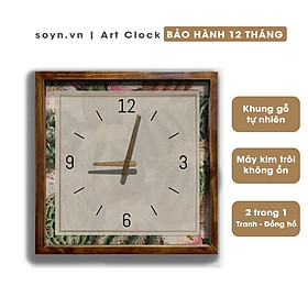 Đồng hồ treo tường gỗ Artclock Soyn C101