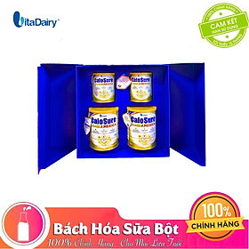 Bộ Hộp Quà Trao Sức Khỏe Vàng Calosure America 400g và 800g vị thanh nhẹ