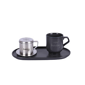 Mua Bộ pha cafe Modern 3 món (phin cafe  cốc và đĩa sứ 24cm) Sa Maison