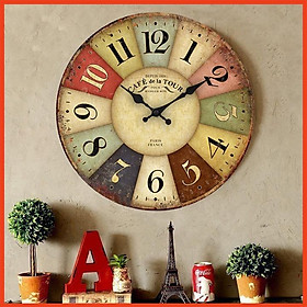 Đồng hồ treo tường trong decor trang trí 30cm