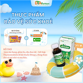 Siro ho cho mẹ bầu và trẻ sơ sinh Anviho hỗ trợ giảm ho khan tiếng đau rát họng Chai 100ml Tâm An Pharma