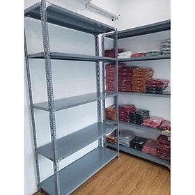 Mua Kệ Sắt Đa Năng Dài 1m x Rộng 0 3m x Cao 2m x 5 tầng V Lỗ Lắp Ghép Để Đồ