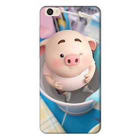Ốp lưng nhựa cứng nhám dành cho Vivo Y55 in hình Heo trong xô
