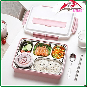 Mua Hộp Đựng Cơm Văn Phòng 5 Ngăn BITANO Inox 304 Giữ Nhiệt