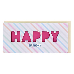Thiệp Photostory Die-Cut A3 Happy Birthday 3
