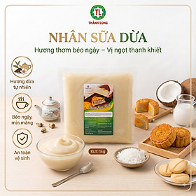NGUYÊN LIỆU LÀM BÁNH TRUNG THU - NHÂN SỮA DỪA 1 KG - THÀNH LONG - VIỆT NAM