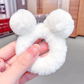 Cột tóc lông cừu tai gấu dễ thương phong cách Hàn Quốc Tatitava
