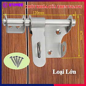 Mua Chốt Khóa Cửa Then Ngang KUNBE Chất Liệu Thép Không Gỉ Có Lỗ Gài Phù Hợp Nhiều Loại Cửa  Tủ