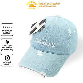 Mũ Lưỡi Trai Nón Lưỡi Trai Nón Kết Nam Nữ Jeans Just Do It Vải Denim