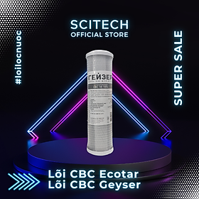 Mua Lõi CBC Geyser by Scitech - Lõi số 3 máy lọc nước Nano Geyser Ecotar 2  Geyser Ecotar 5 và lõi số 2-3 máy lọc nước RO Geyser Allegro - Hàng chính hãng