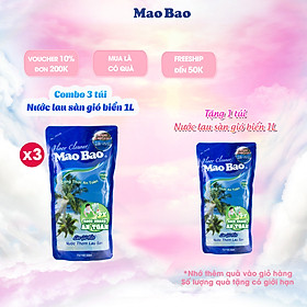 Combo 03 túi Nước Thơm Lau Sàn Mao Bao 1l - Hương Làn Gió Biển