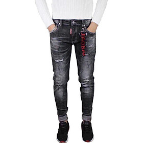 Quần Jean Nam Cao Cấp Quần Jean Nam Rách Gối 8615