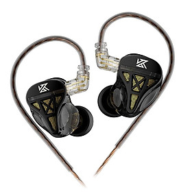 Tai nghe có dây kim loại KZ DQS trong tai nghe tai nghe tai nghe tai nghe tai nghe trò chơi thể thao với micrô màu cáp có thể tháo rời