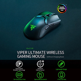Chuột Không Dây Razer Viper Ultimate Tốc Độ Cao 20000Dpi Focus Cảm Biến Quang Học (Có Sạc)