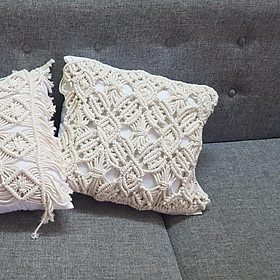 Mua Vỏ gối sofa thắt nút macrame