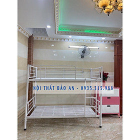 Mua Giường Sắt 2 Tầng cao cấp nhiều kích thước MÀU TRẮNG