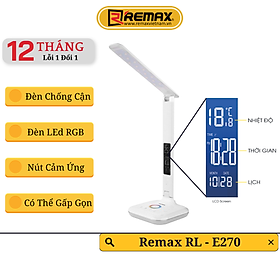 Đèn led cảm ứng đa năng 5 trong 1 Remax RL - E270 - Lịch - Nhiệt Độ - Đồng Hồ - Đèn Ngủ - Hàng Chính Hãng Remax 