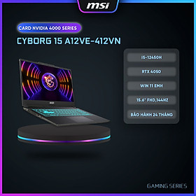 Mua MSI Laptop Cyborg 15 A12VE-412VN|Intel i5-12450H|RTX 4050|Ram DDR5 8GB|512GB SSD|15.6  FHD 144Hz  45%   HÀNG CHÍNH HÃNG  