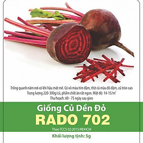 Hạt Giống Củ Dền Đỏ 10Gram