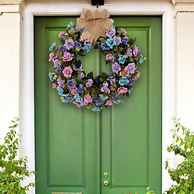 Eucalyptus Wreath,Spring Wreath for Front Door with Green Leaves,Artificial