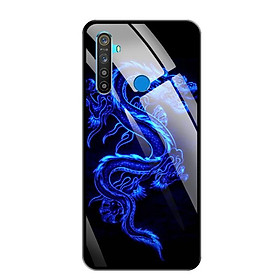 Ốp lưng kính cường lực cho điện thoại Realme 5 - 0270 DRADON02 - Hàng Chính Hãng