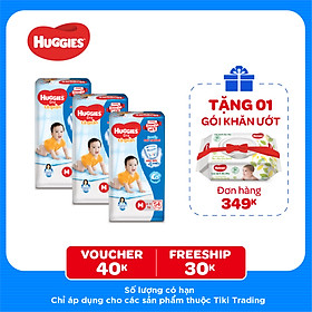 Combo 3 Gói Tã Quần Huggies Dry Gói Đại M54 (54 Miếng)