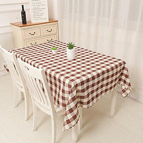 Grid Antependium Rectangular Table Cloth Tablecloth Picnic Blanket Rural Contracted Table Cloth Type