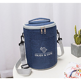 Mua Túi Giữ Nhiệt Cao Cấp Enjoy and Cate - Túi Đựng Thực Phẩm Nhỏ Gọn Thời Trang - Phù Hợp Cả Nam Lẫn Nữ - Vải Oxford Cao Cấp - Kích Thước 18cm*18cm*24cm